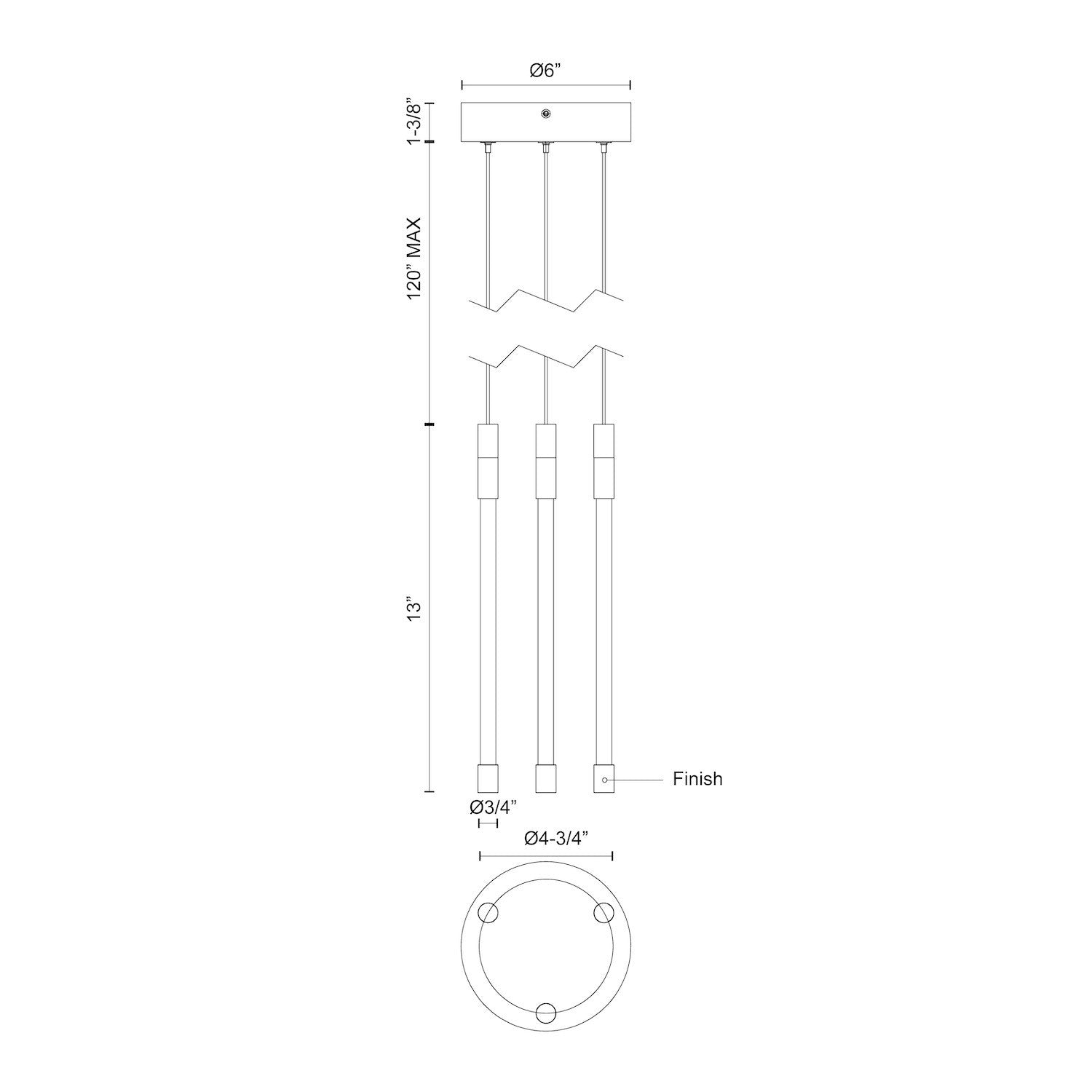 Motif 13-in 13 Light Dimmable LED Multi