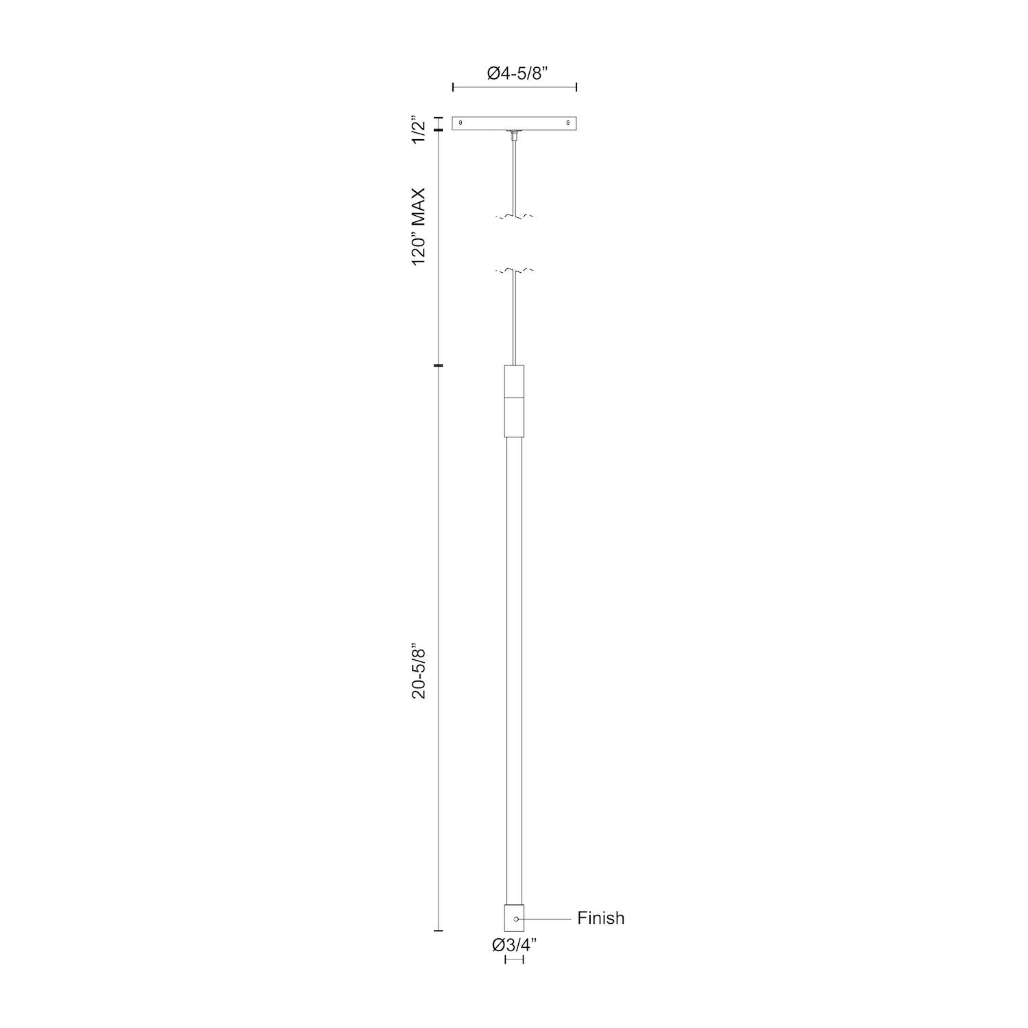Motif 21-in Aluminum Pendant
