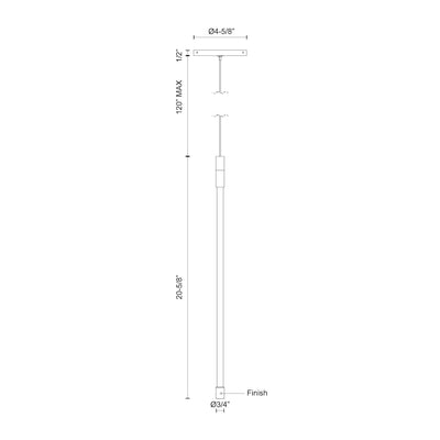Motif 21-in Aluminum Pendant