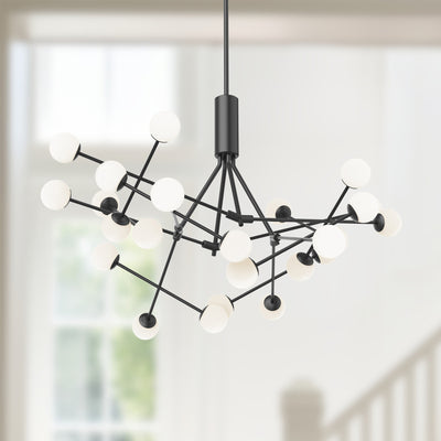 Moto 39-in Aluminum Chandelier
