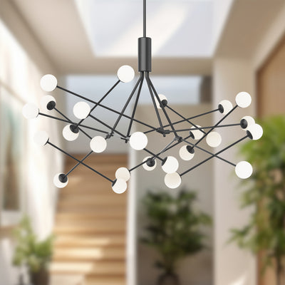 Moto 56-in Aluminum Chandelier