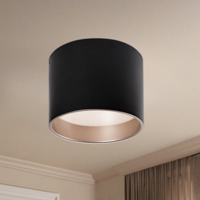 Mousinni 10-in Steel Flush Mount