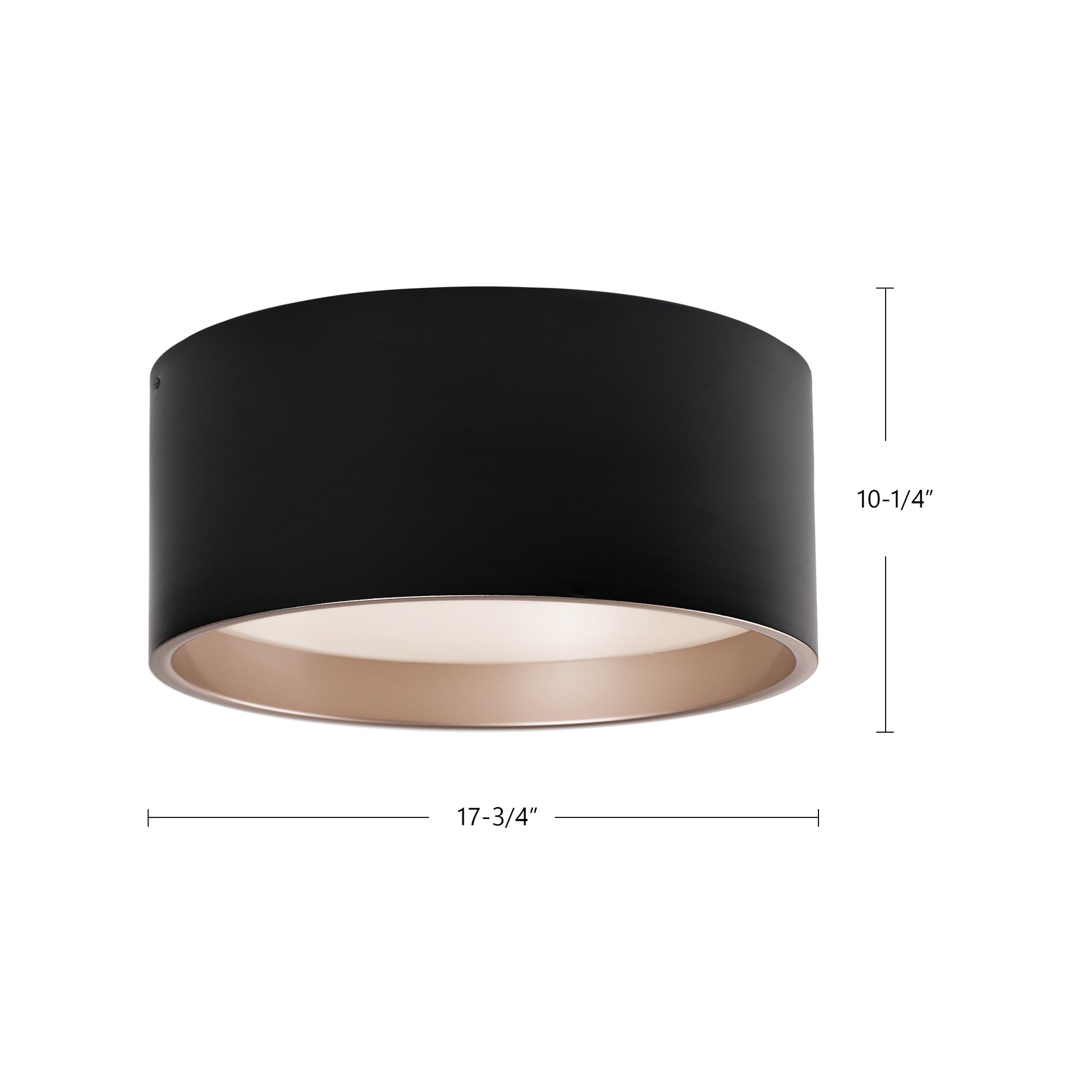 Mousinni 18-in Steel Flush Mount