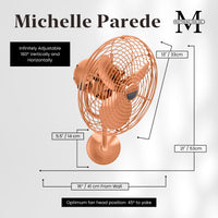 13-Inch Michelle Parede Directional Wall Fan