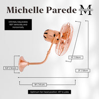 13-Inch Michelle Parede Directional Wall Fan