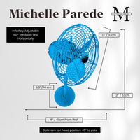 13-Inch Michelle Parede Directional Wall Fan