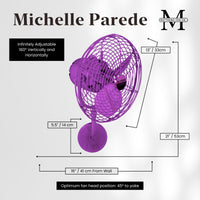 13-Inch Michelle Parede Directional Wall Fan