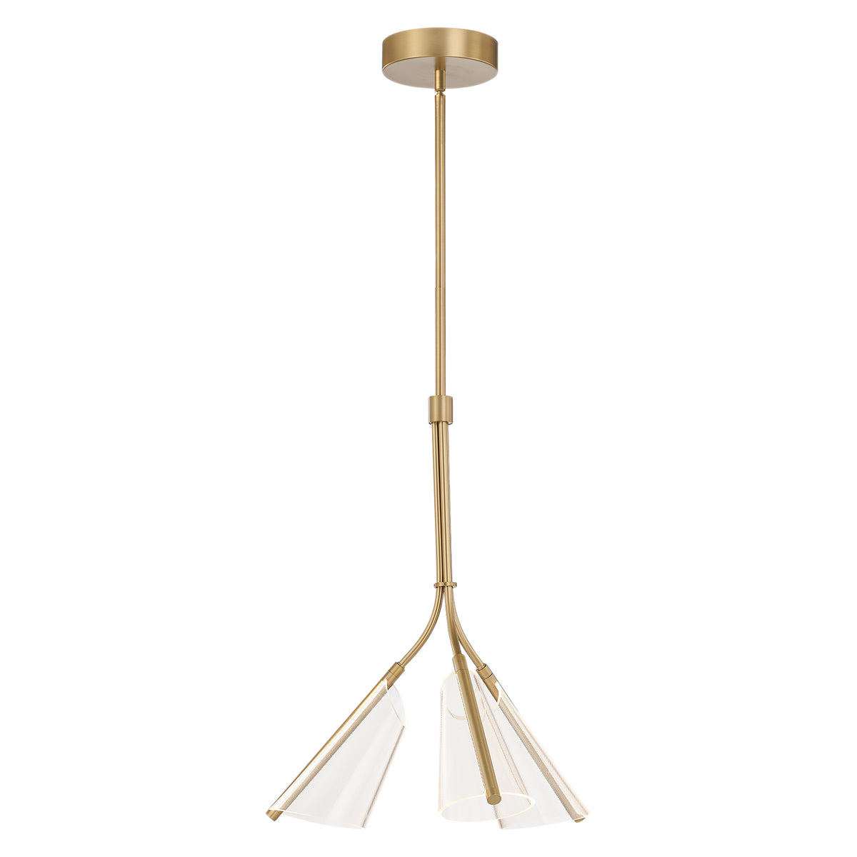 Mulberry 22-in Aluminum Pendant