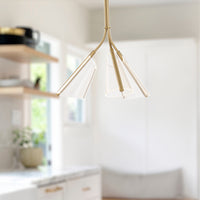 Mulberry 22-in Aluminum Pendant