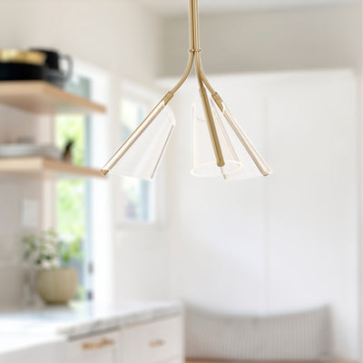 Mulberry 22-in Aluminum Pendant