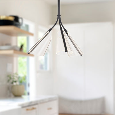 Mulberry 22-in Aluminum Pendant