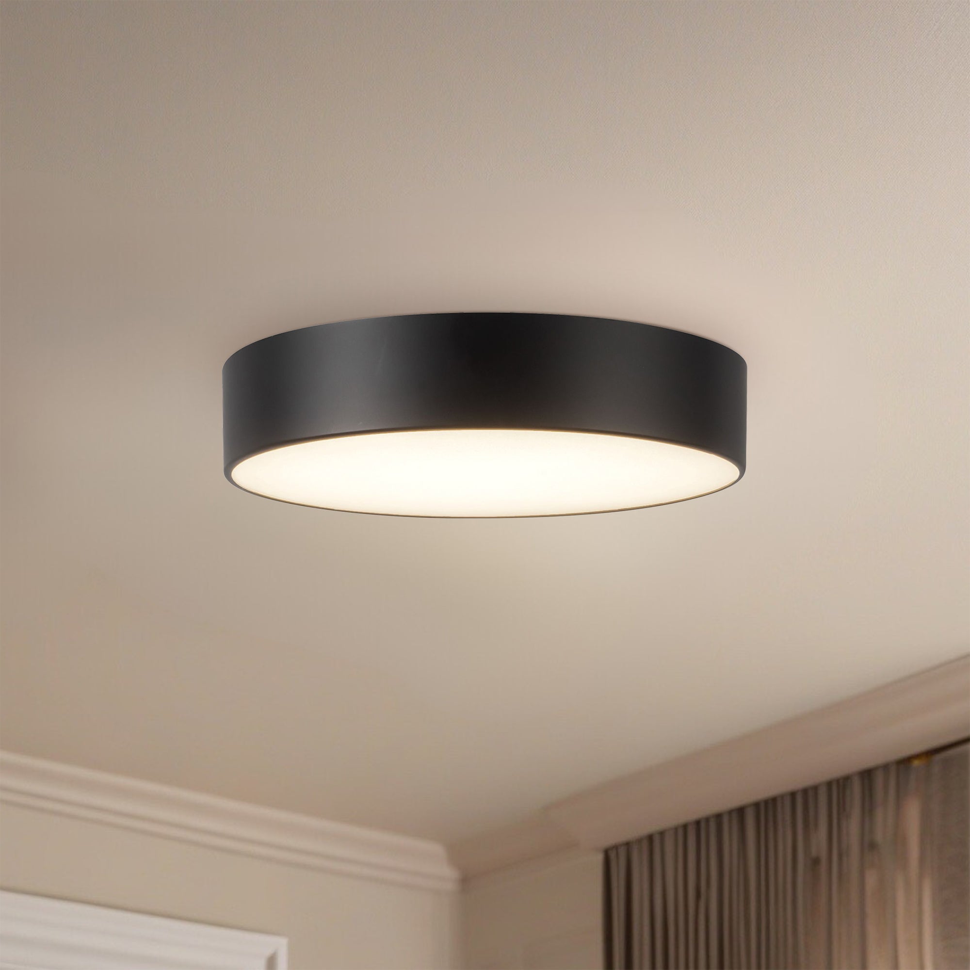 Musa 6-in Steel Flush Mount