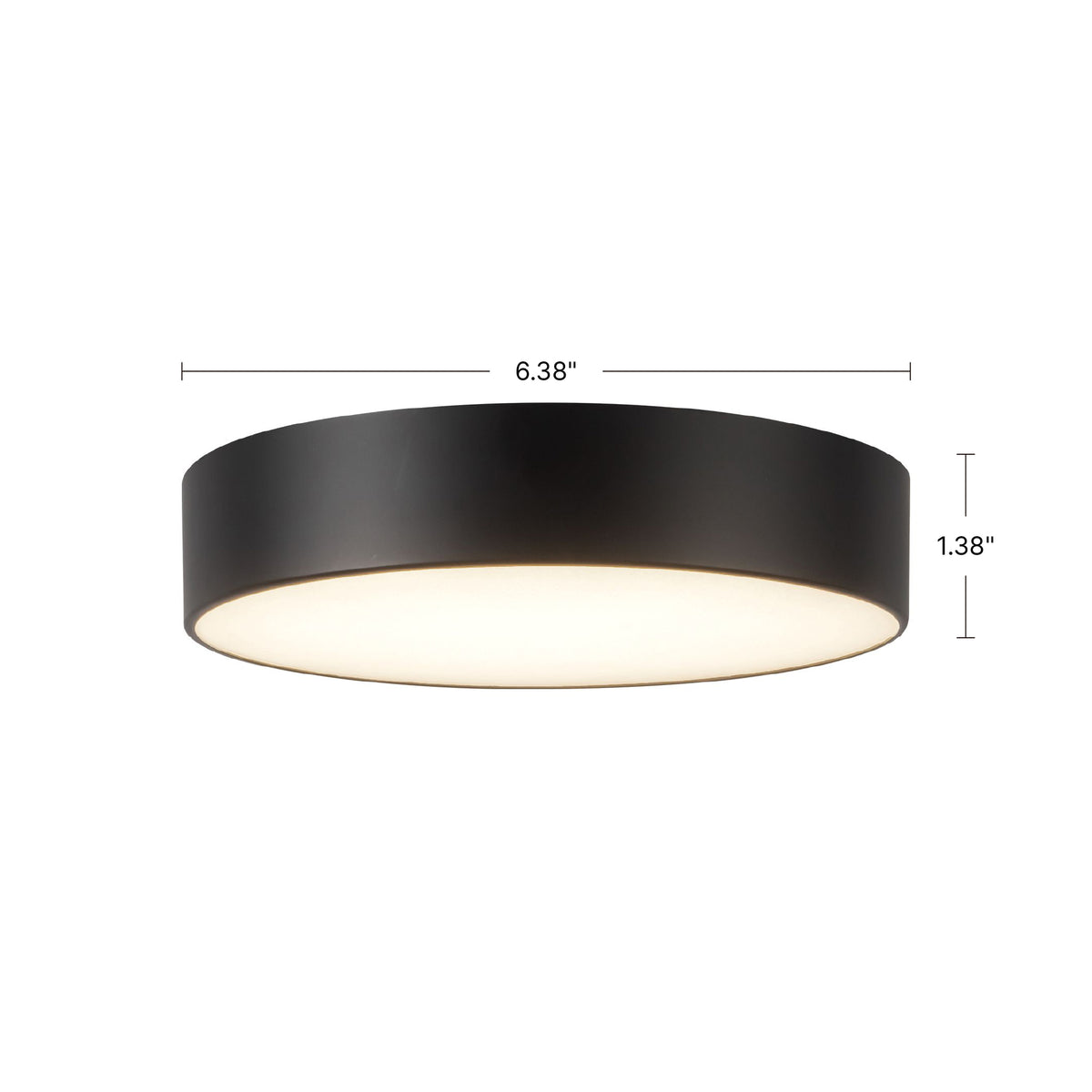 Musa 6-in Steel Flush Mount
