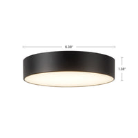 Musa 6-in Steel Flush Mount
