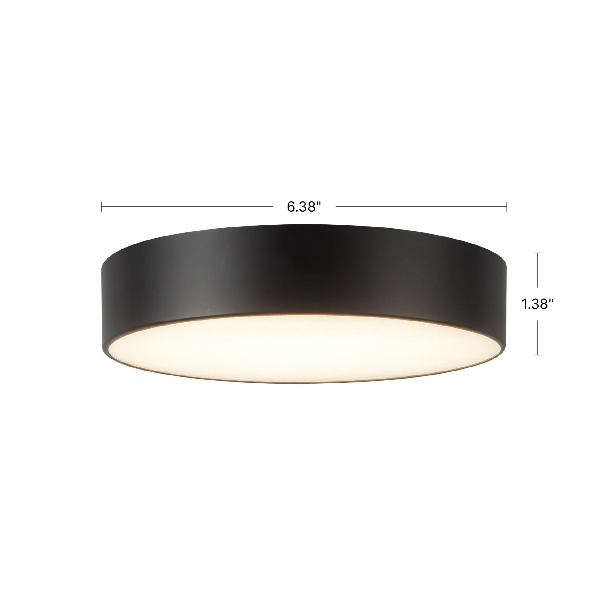Musa 6-in Steel Flush Mount