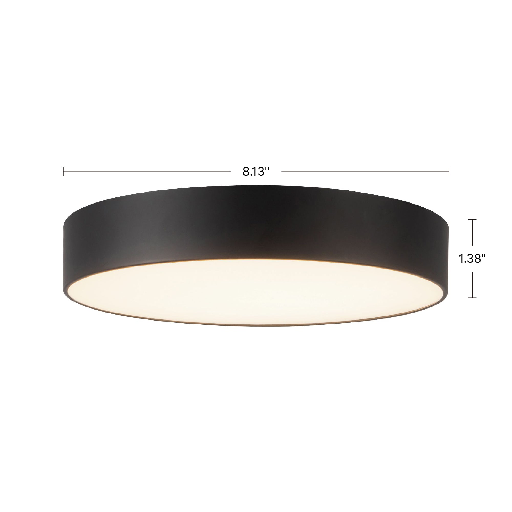 Musa 8-in Steel Flush Mount