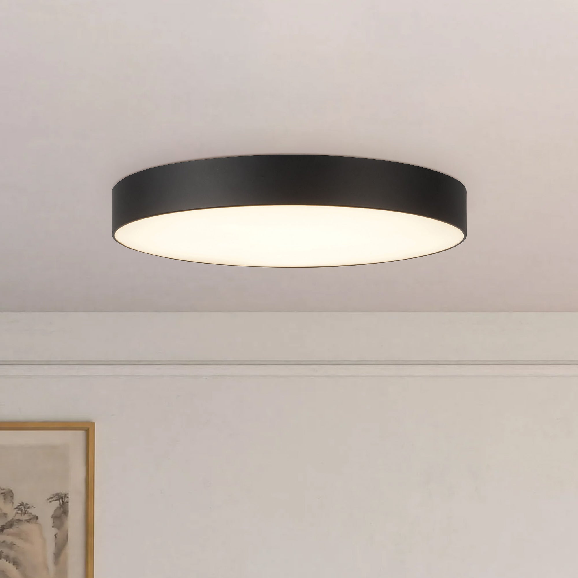 Musa 11-in Steel Flush Mount
