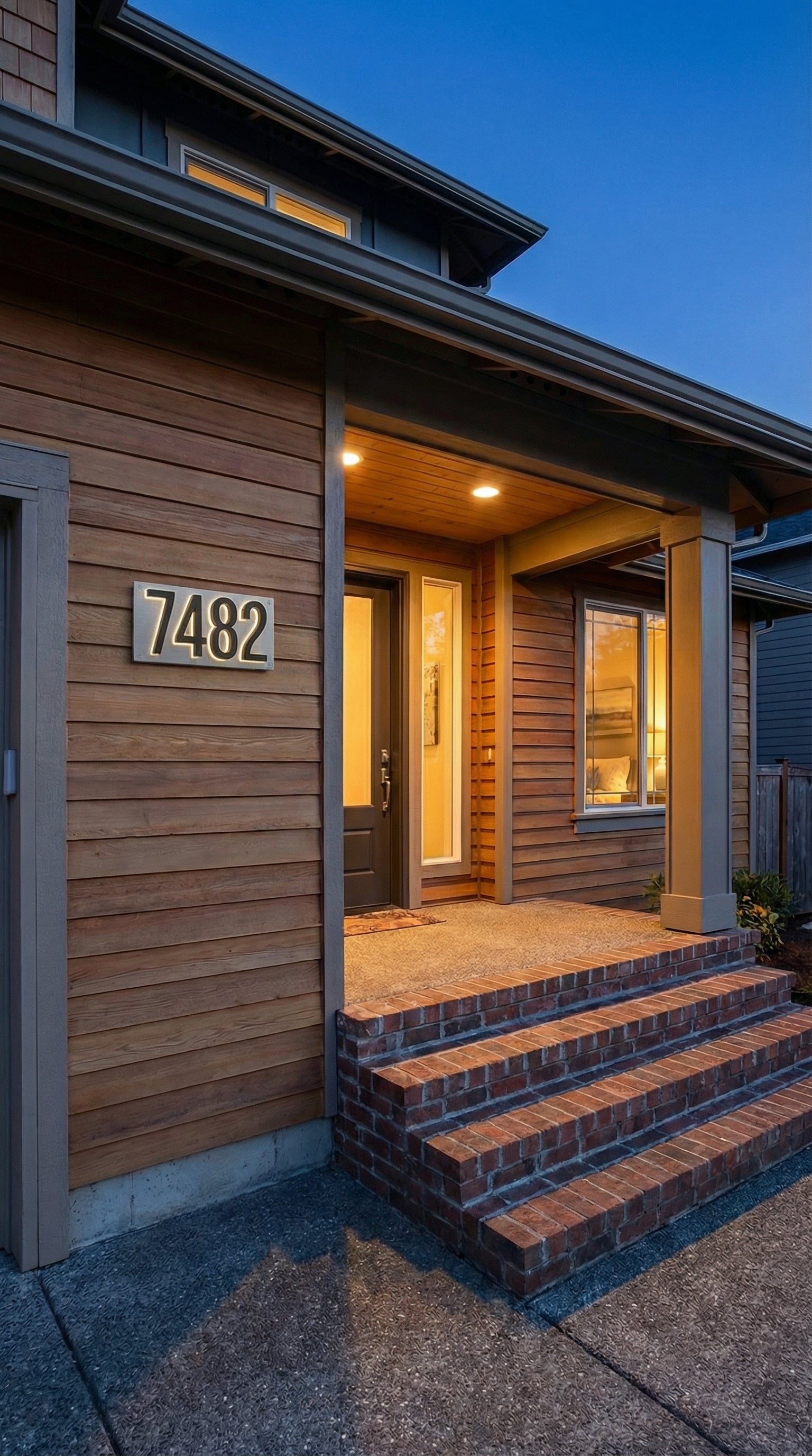 Illuminated Backlit House Numbers – Weather-Resistant LED Address Signs