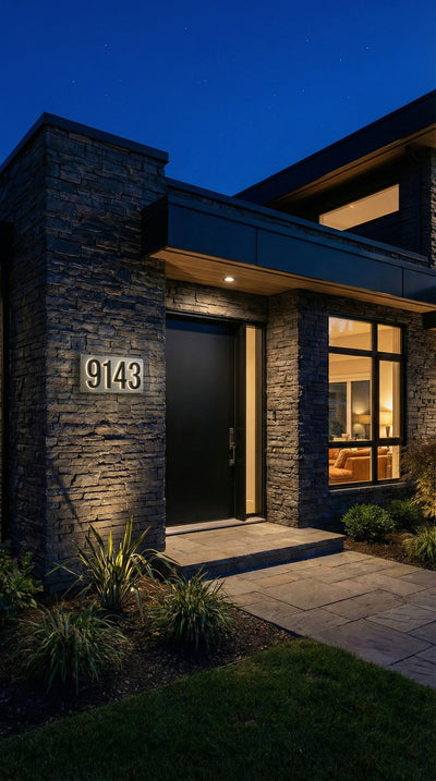 Illuminated Backlit House Numbers – Weather-Resistant LED Address Signs