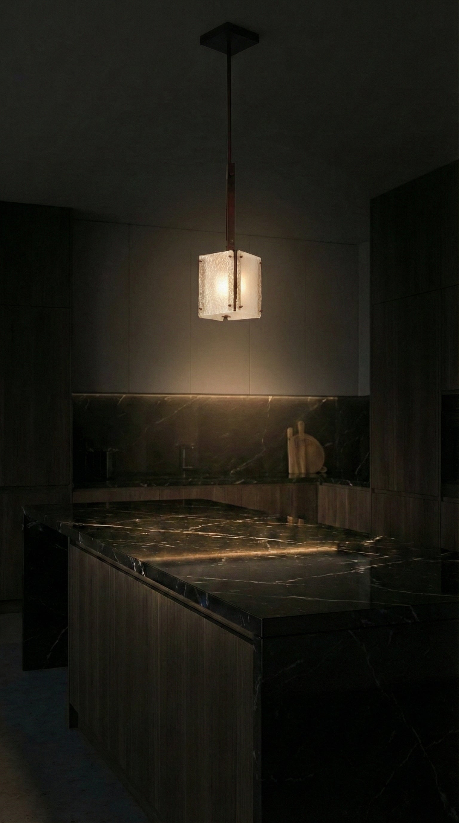 Assunta 1 Light Black Pendant