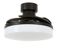 36 Inch Matte Black Retractable Blade Ceiling Fan