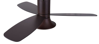 52 Inch 1 Light LED Indoor Outdoor Bronze Ceiling Fan with Remote
