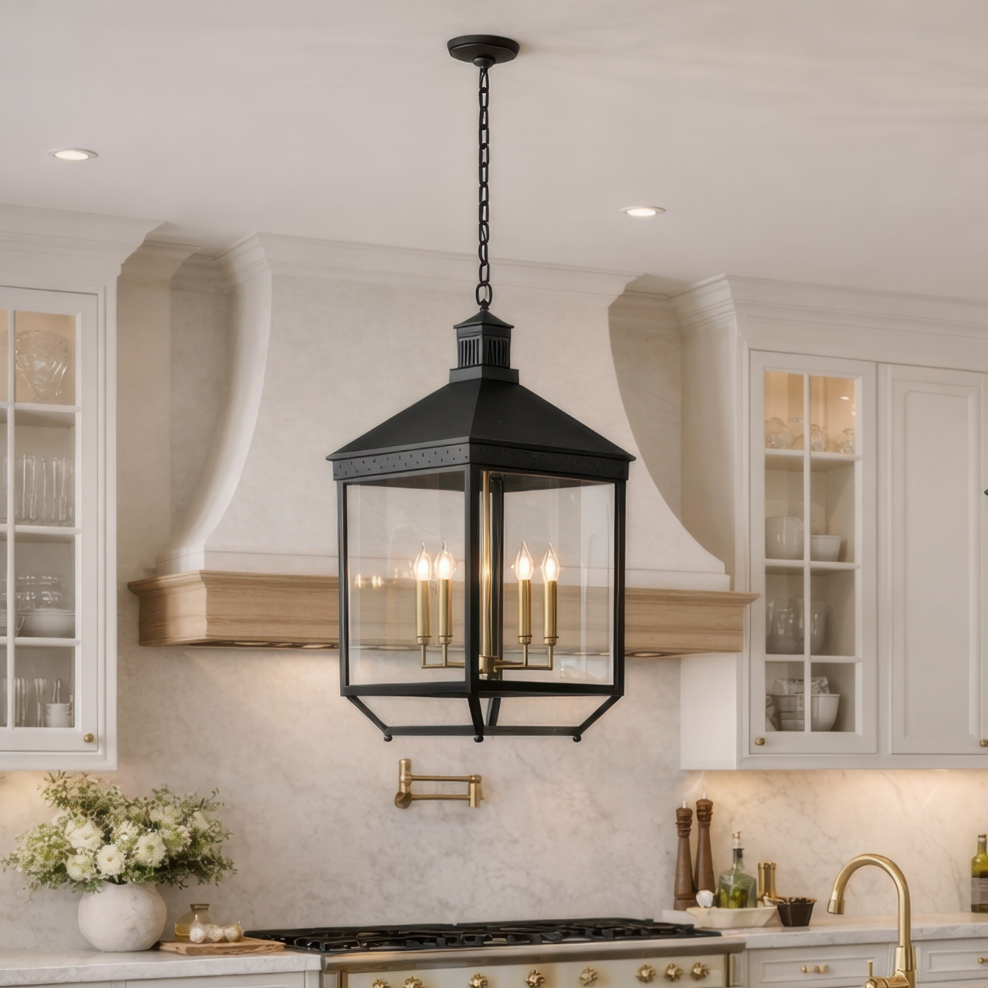 Midnight Manor Large 4 Light Pendant