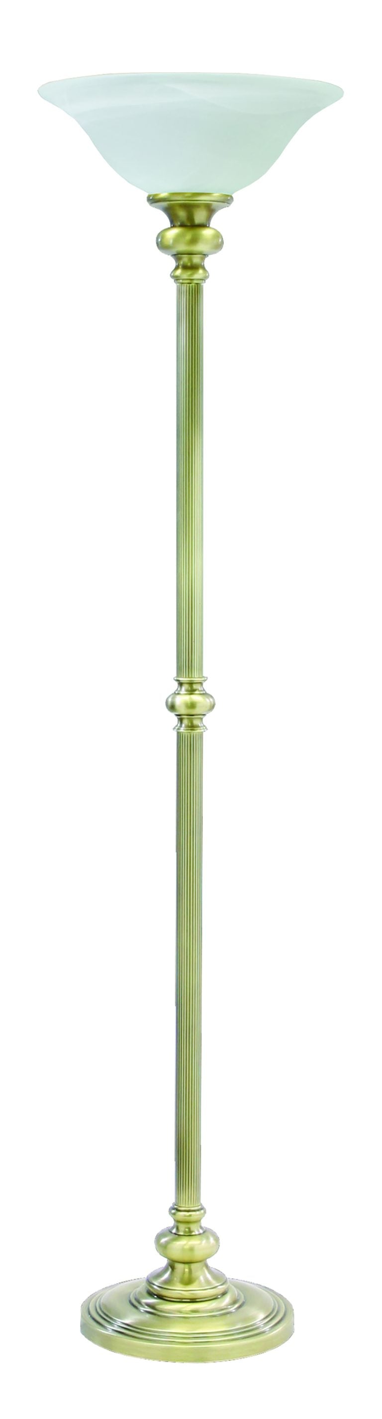 68.75-inch Newport Antique Brass Floor Lamp