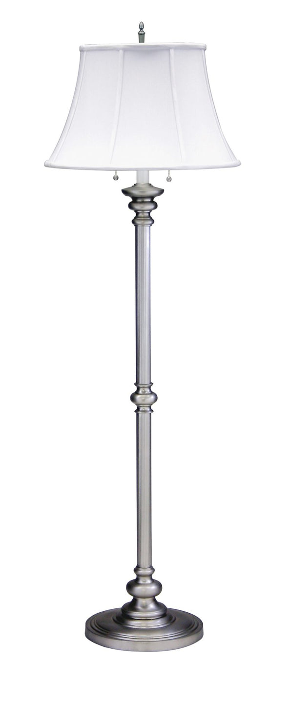 57.5-inch Newport Pewter Floor Lamp