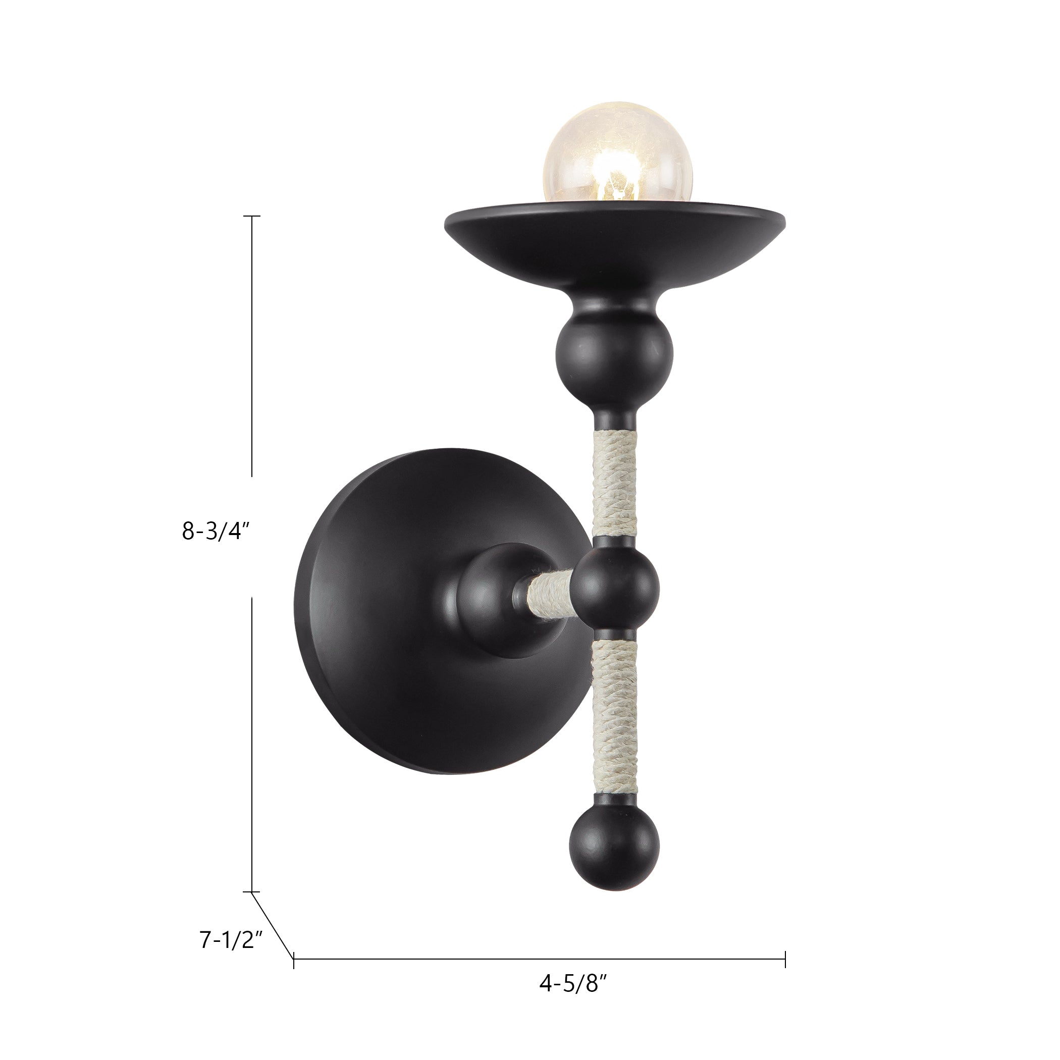 Nadine 4-in Steel Vanity Light
