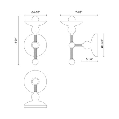 Nadine 4-in Steel Vanity Light