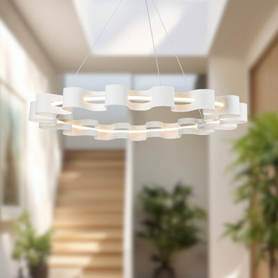 Nami 32-in Steel Chandelier