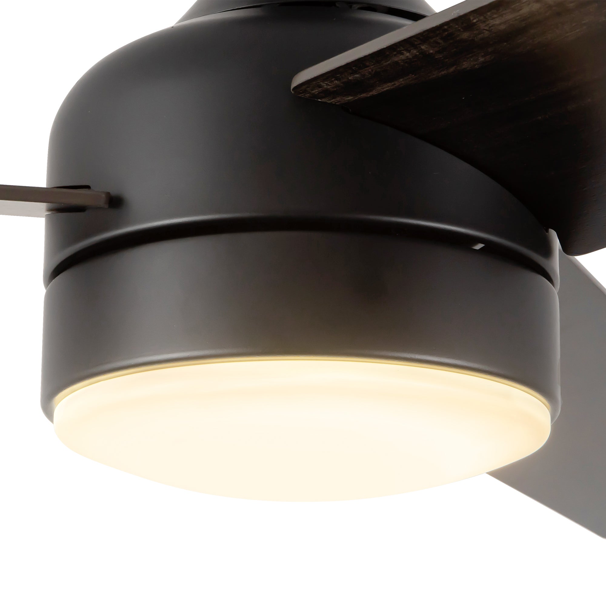 Nash 52-in Matte Black Reversible DC LED Ceiling Fan