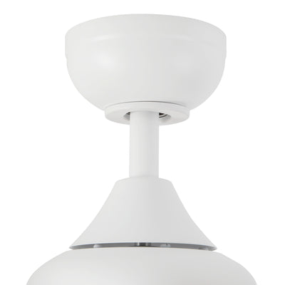 Nash 52-in White Reversible DC LED Ceiling Fan