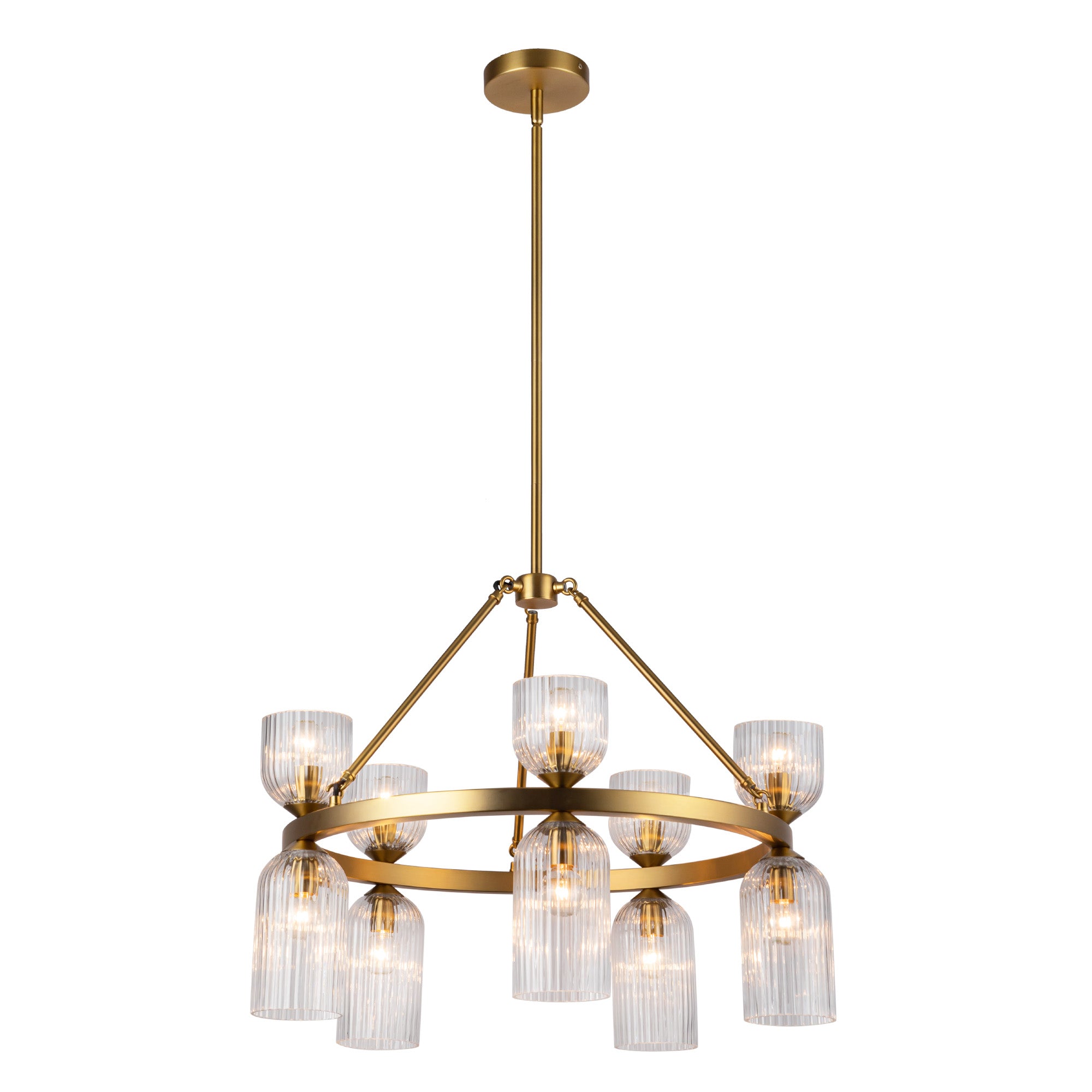 Nelly 26-in Steel Chandelier