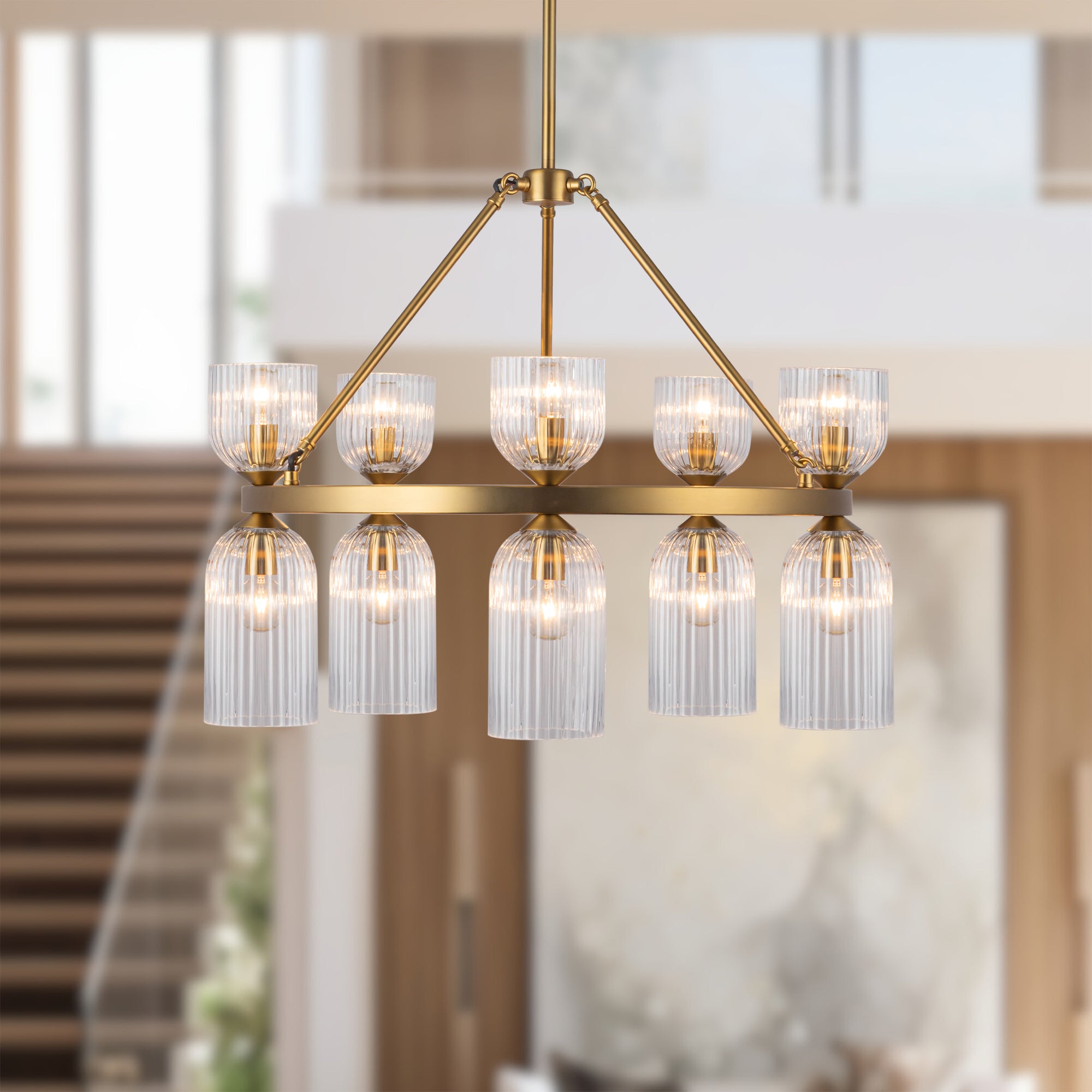 Nelly 26-in Steel Chandelier