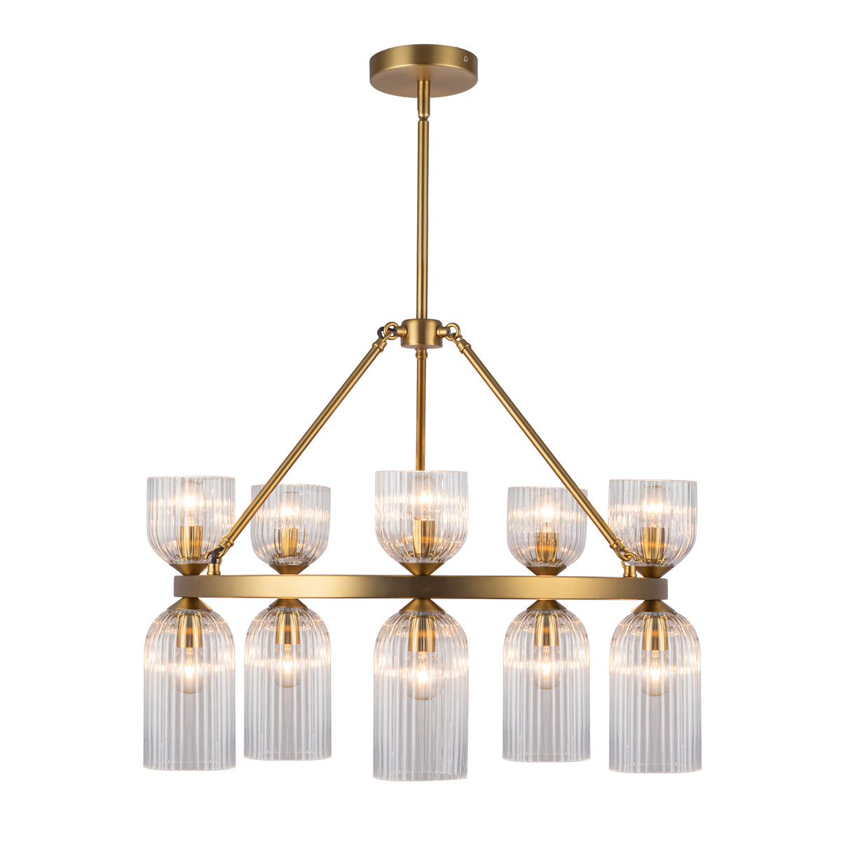 Nelly 26-in Steel Chandelier