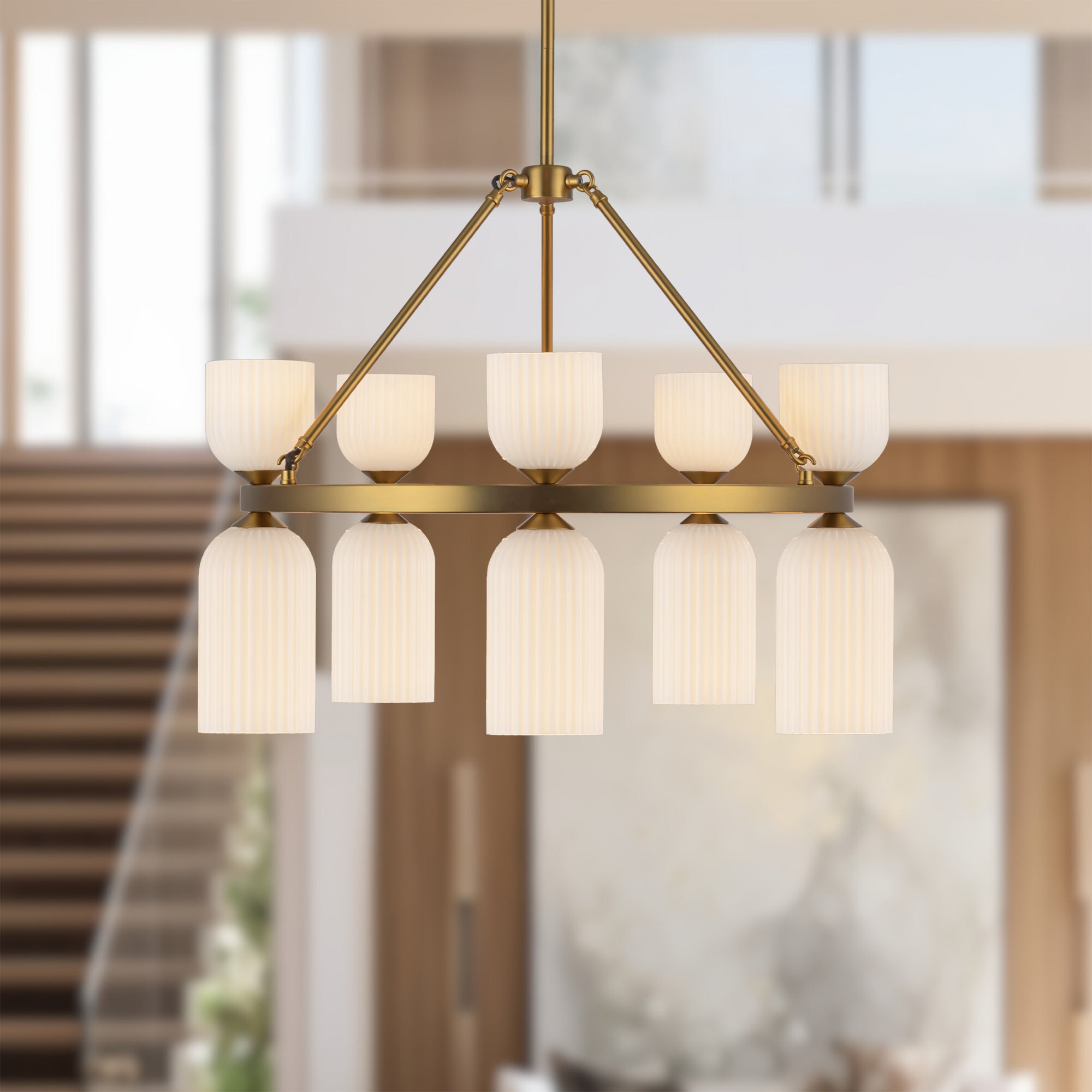 Nelly 26-in Steel Chandelier