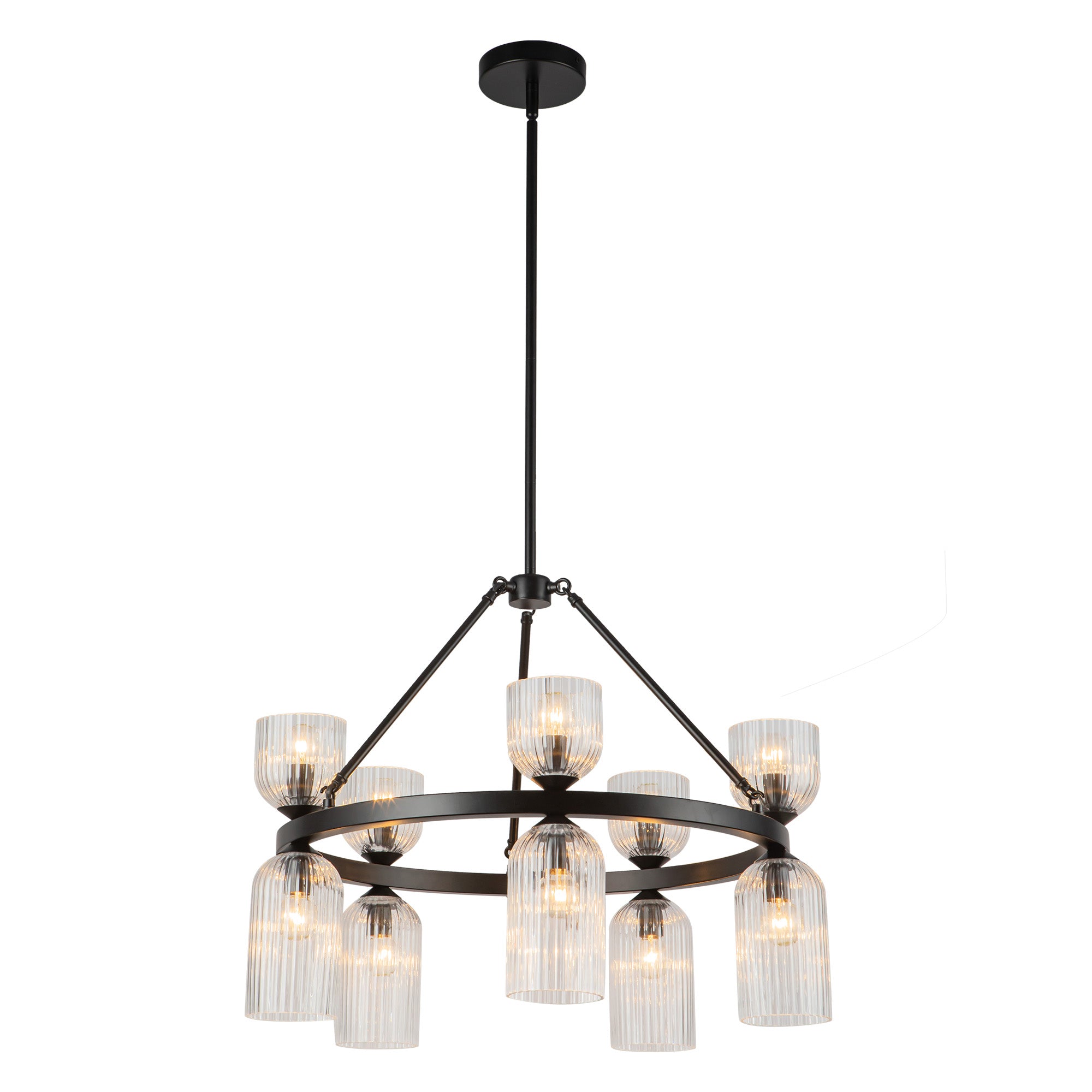 Nelly 26-in Steel Chandelier