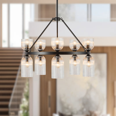 Nelly 26-in Steel Chandelier