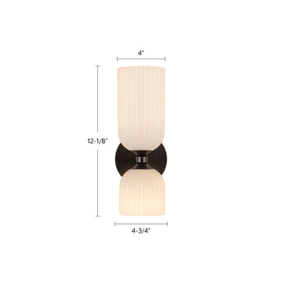 Nelly 12-in Steel Vanity Light