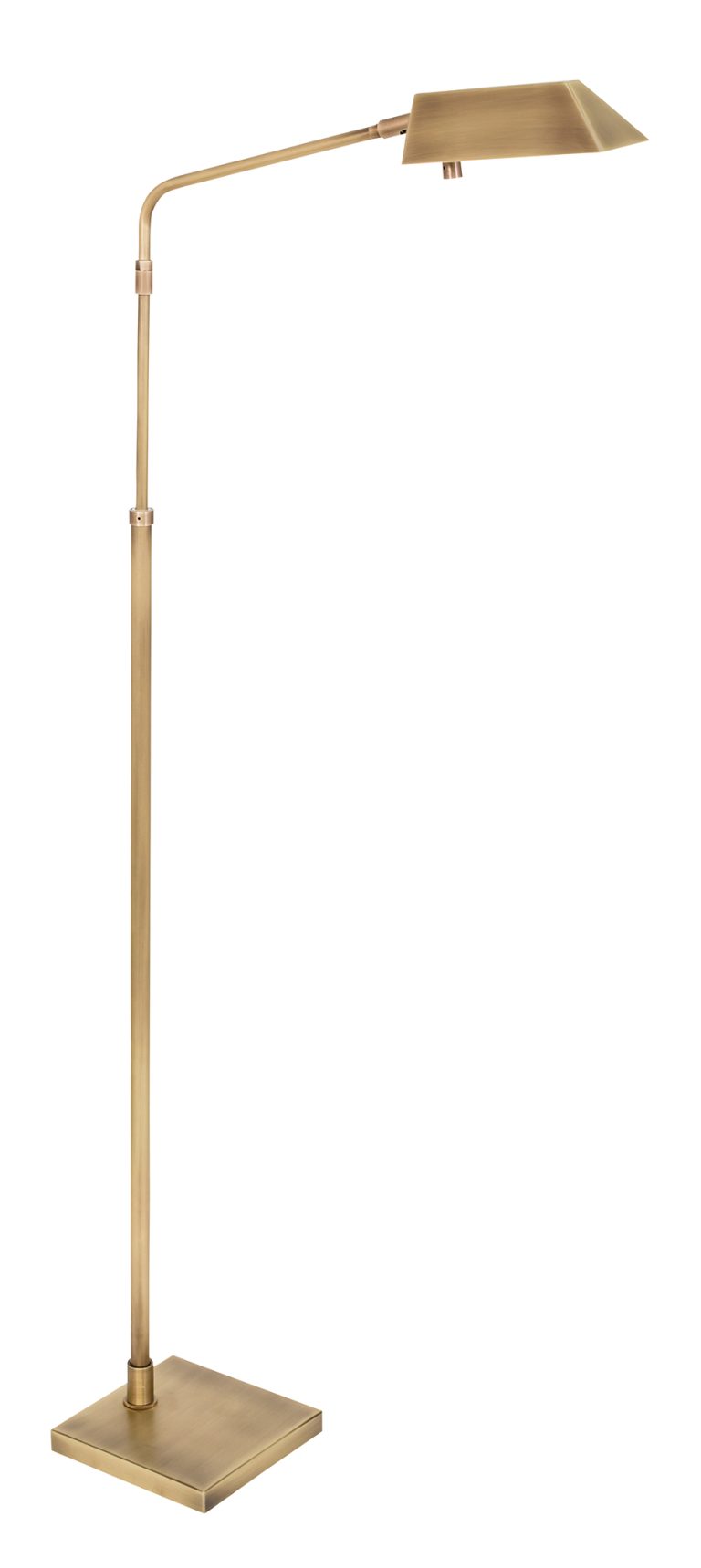 42-inch Newbury Antique Brass Floor Lamp