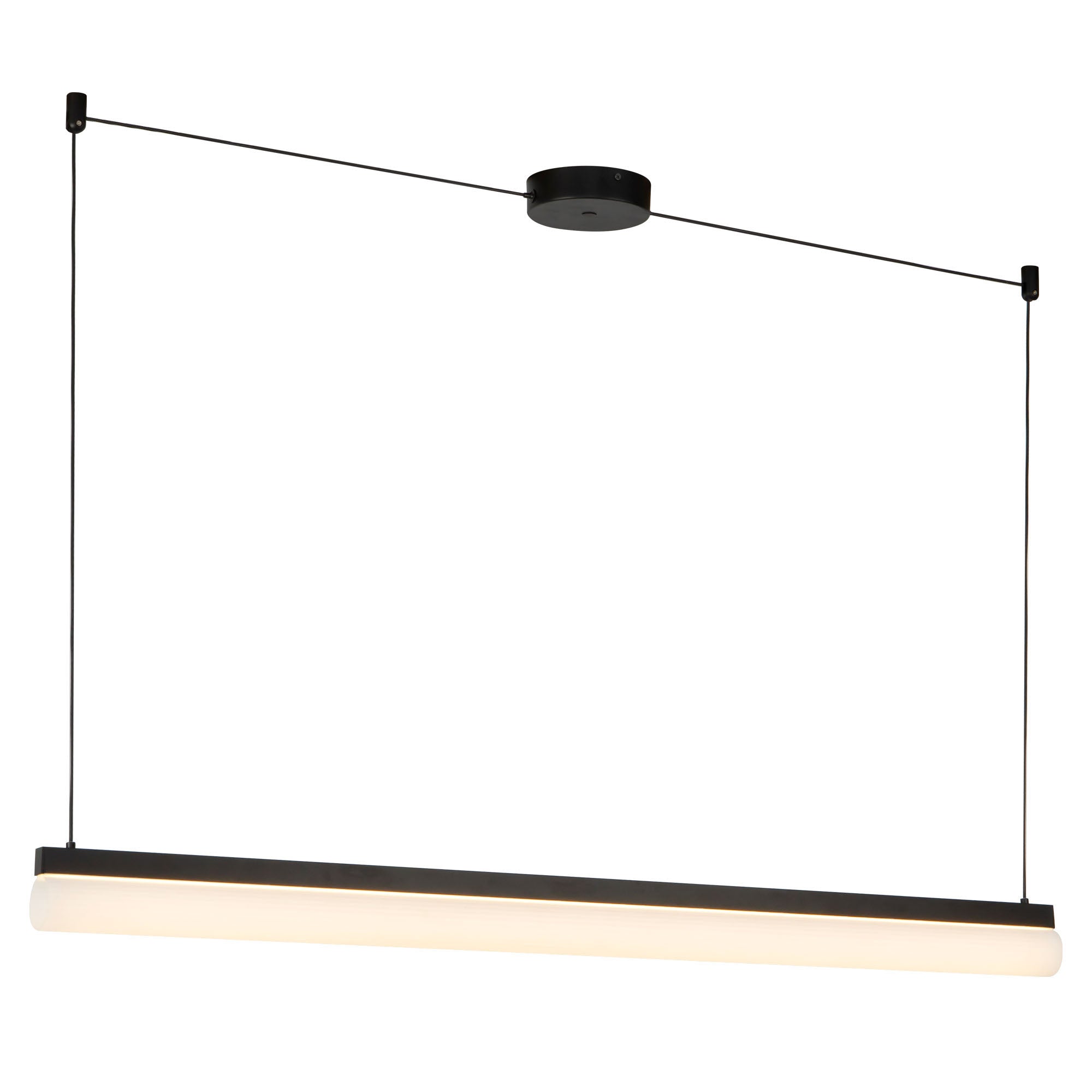 Nio 45-in Ribbed Diffuser 5CCT Linear Pendant