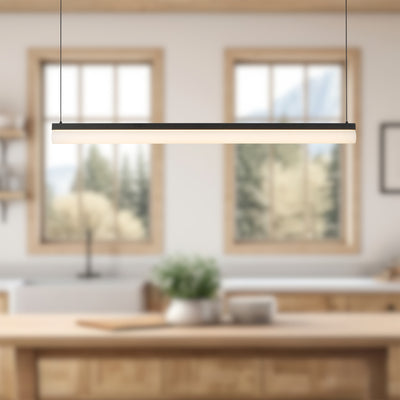 Nio 45-in Ribbed Diffuser 5CCT Linear Pendant