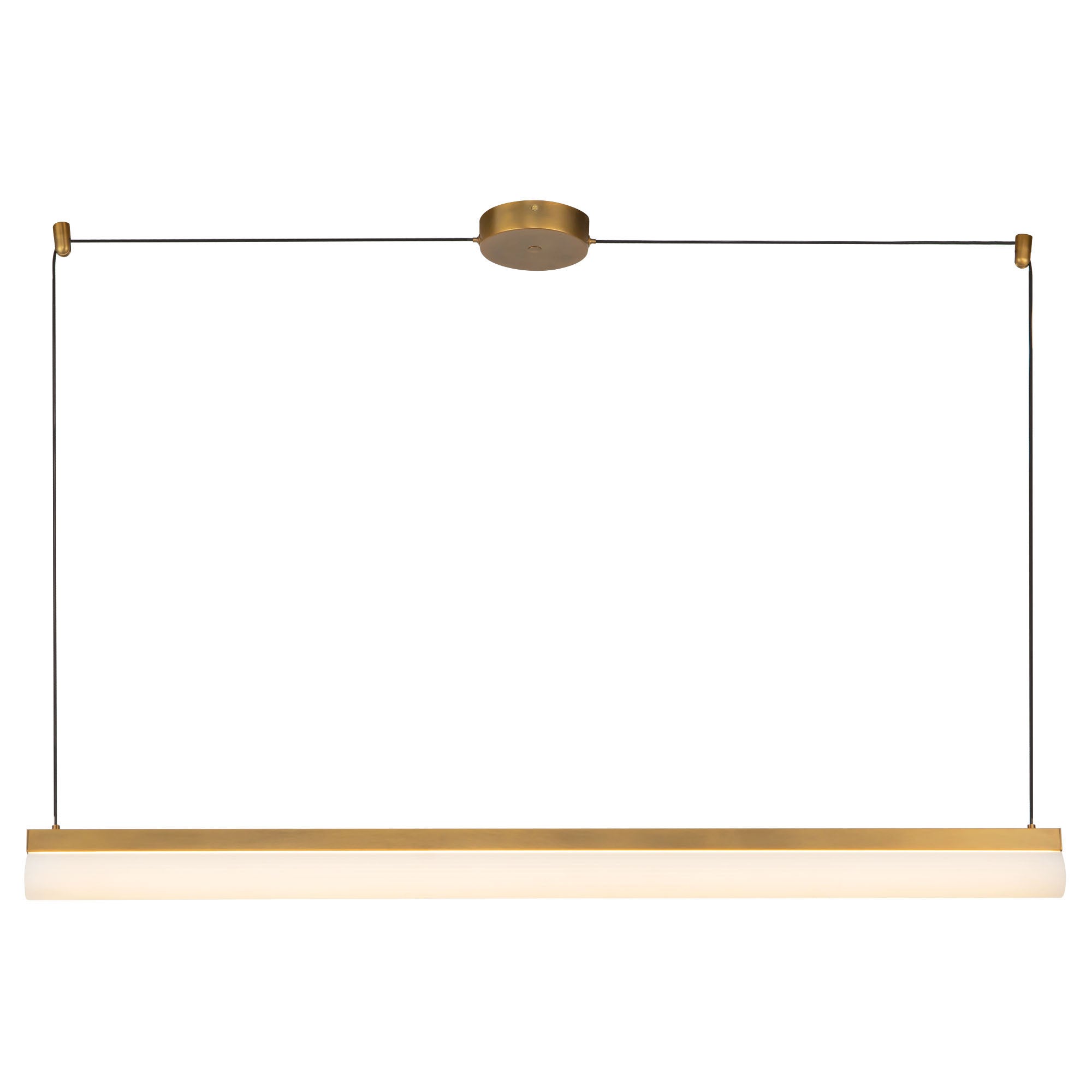 Nio 45-in Ribbed Diffuser 5CCT Linear Pendant