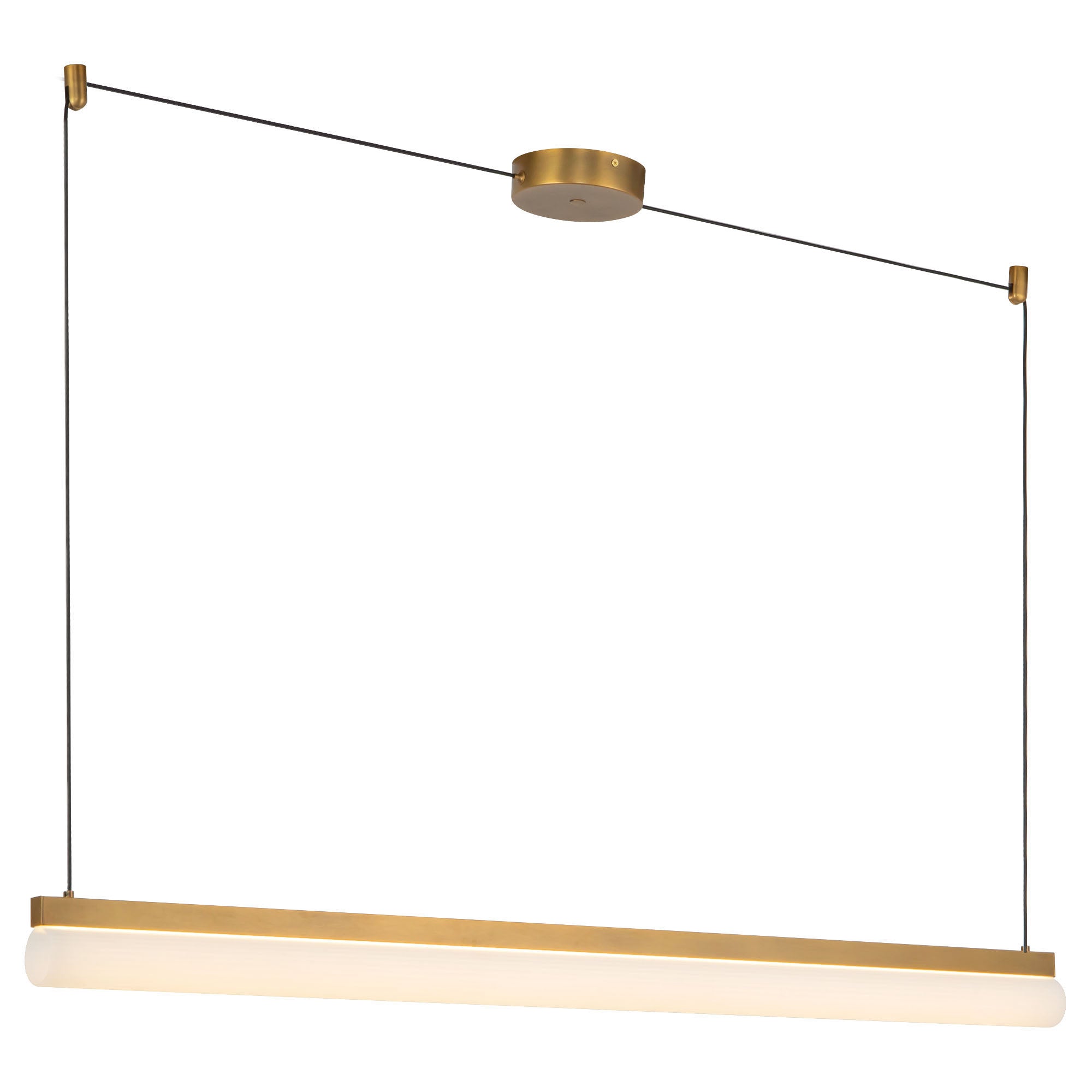 Nio 45-in Ribbed Diffuser 5CCT Linear Pendant