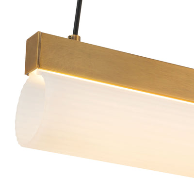 Nio 45-in Ribbed Diffuser 5CCT Linear Pendant