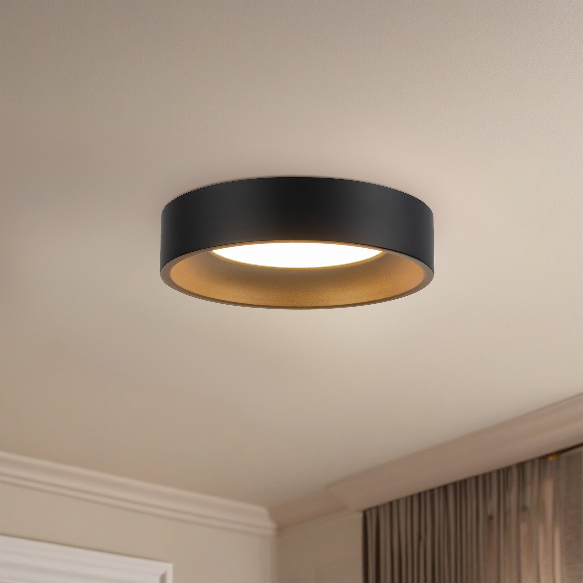 Nix 5-in Steel Flush Mount