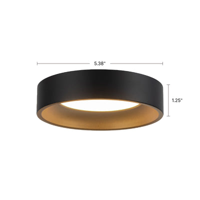 Nix 5-in Steel Flush Mount