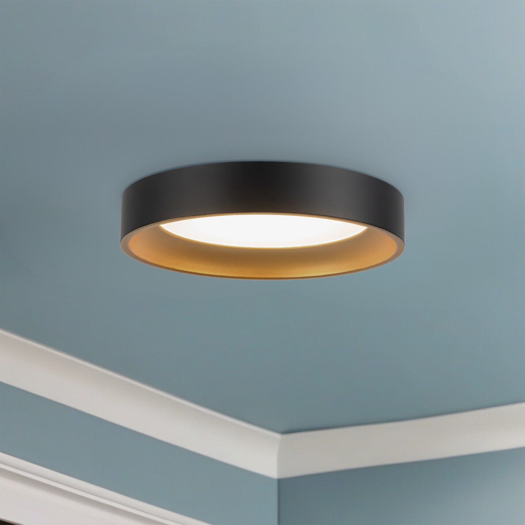 Nix 7-in Steel Flush Mount
